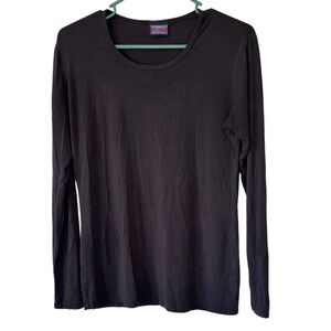 3/$20 Cherokee Women's Classic Dark Gray Long Sleeve Tee